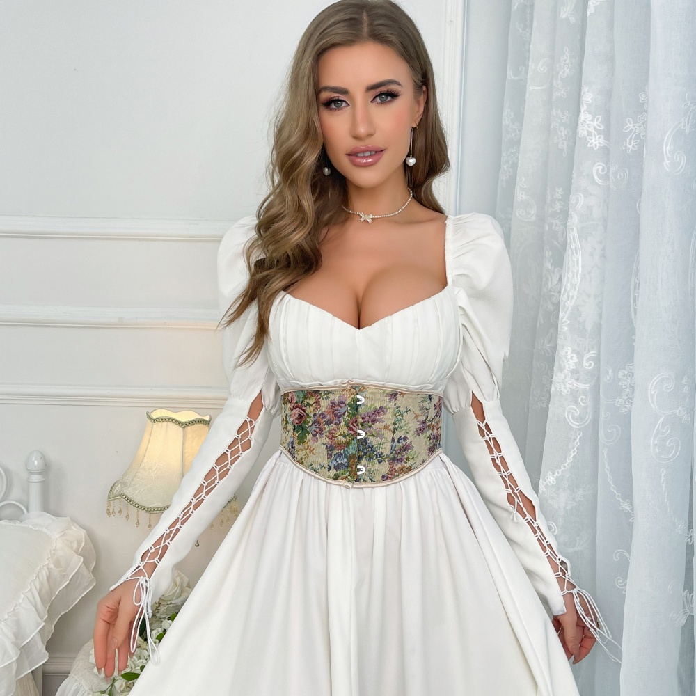 Женский винтажный цветочный корсет Underbush Top Renaissance Vest Camisole Bustier